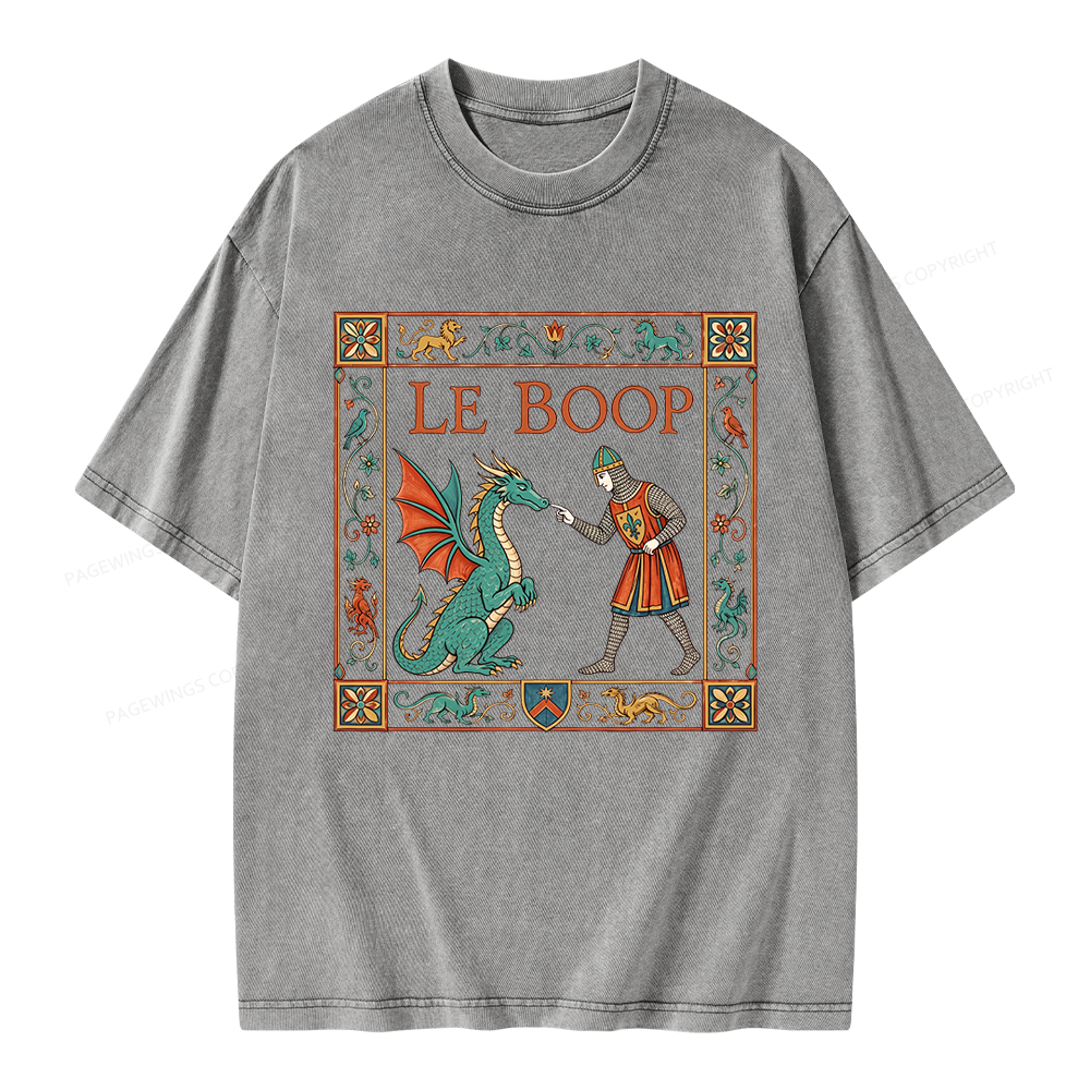 Pagewings Le Boop Unisex Washed T-shirt