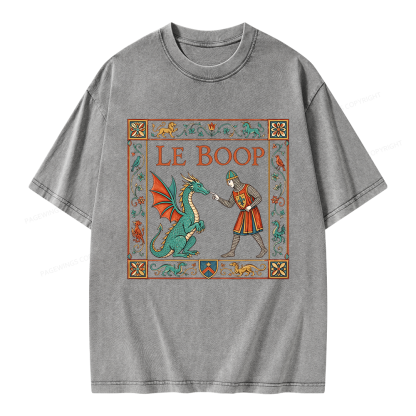 Pagewings Le Boop Unisex Washed T-shirt