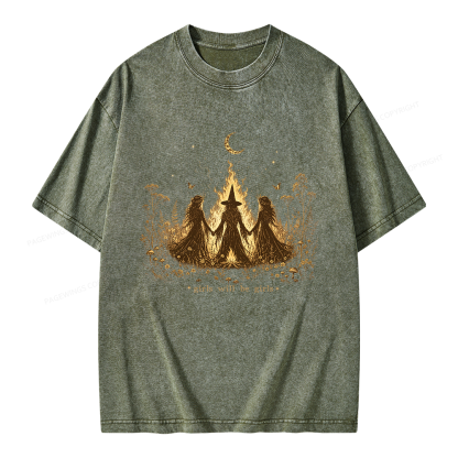 Pagewings Girls Will Be Girls Unisex Washed T-shirt