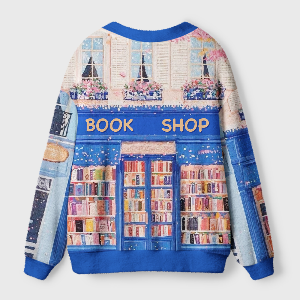 Pagewings Bookshop Light Knit Unisex Cardigan Sweaters