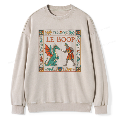 Pagewings Le Boop Unisex Washed Sweatshirt