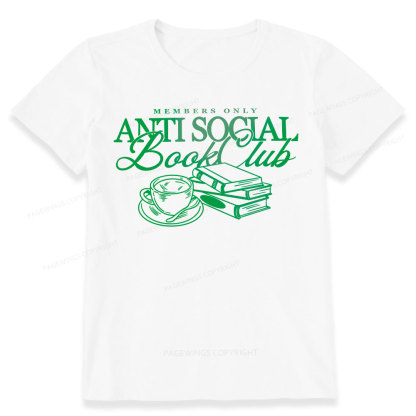 Pagewings Anti Social Book Club Unisex Classic T-shirt