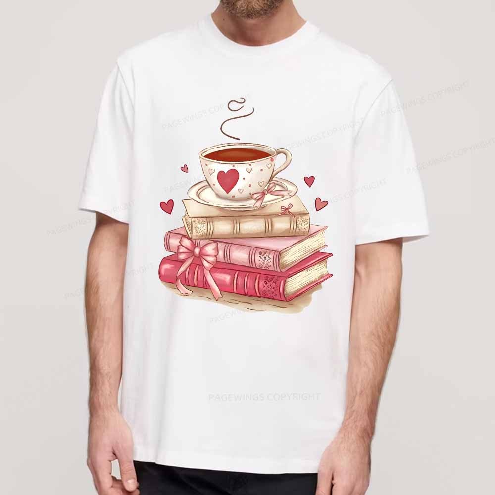 Pagewings Book Lover Valentine Sweatshirt Unisex Classic T-shirt