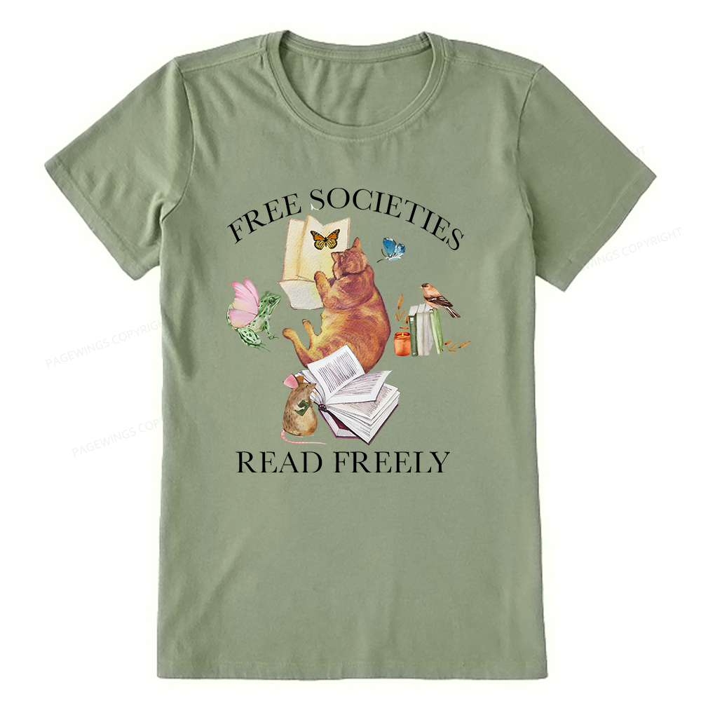 Pagewings Free societies read freely shirt Unisex Classic T-shirt