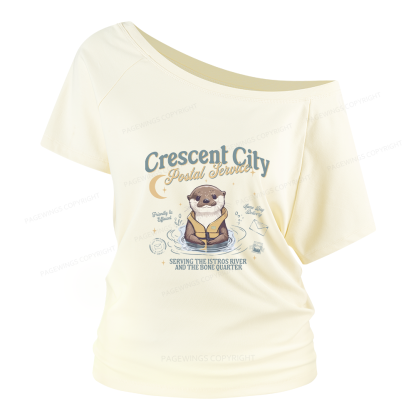 Pagewing Reading Fantasy Bookish Women Off Shoulder T-shirts