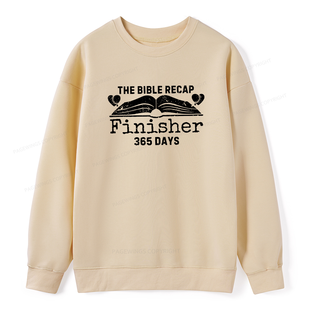 Pagewings The Bible Recap Finisher 365 Days Unisex Classic Sweatshirt