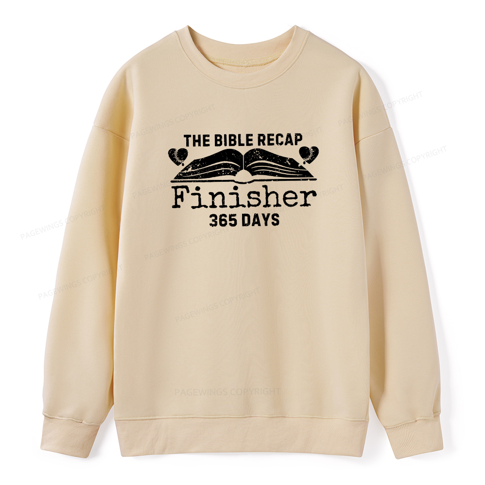 Pagewings The Bible Recap Finisher 365 Days Unisex Classic Sweatshirt