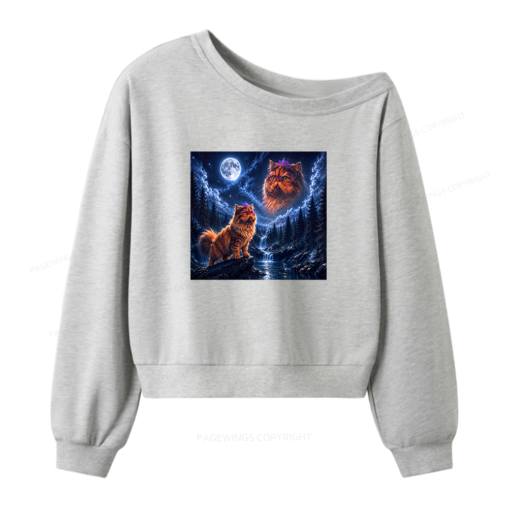 Pagewings Sci Fi Books Lover Women Off Shoulder Sweatshirt