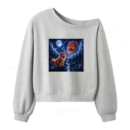 Pagewings Sci Fi Books Lover Women Off Shoulder Sweatshirt