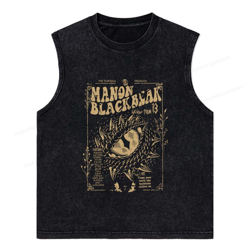 Pagewings Read Back In The Library "rock And Roll" Unisex Washed Tank