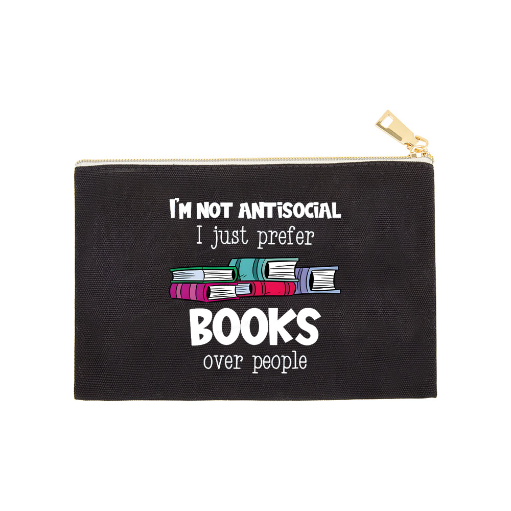 Pagewings Not Antisocial I Just Prefer Books Pouch