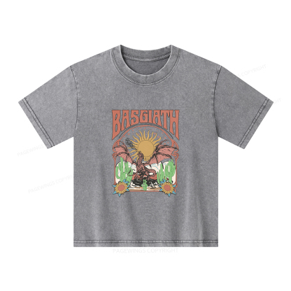 Pagewings Fantasy Team Dragon Rider Unisex Kids Washed T-shirt