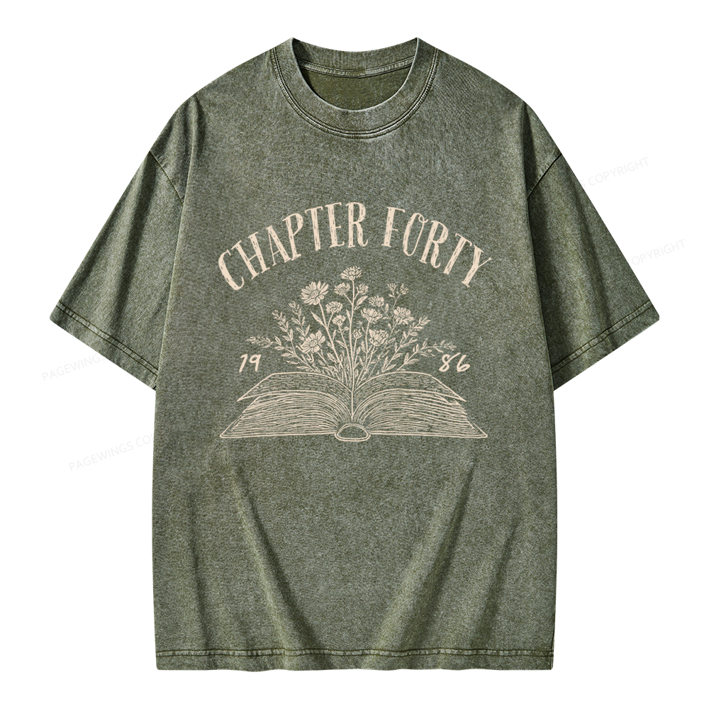 Pagewings Personalized Birthday Unisex Washed T-shirt