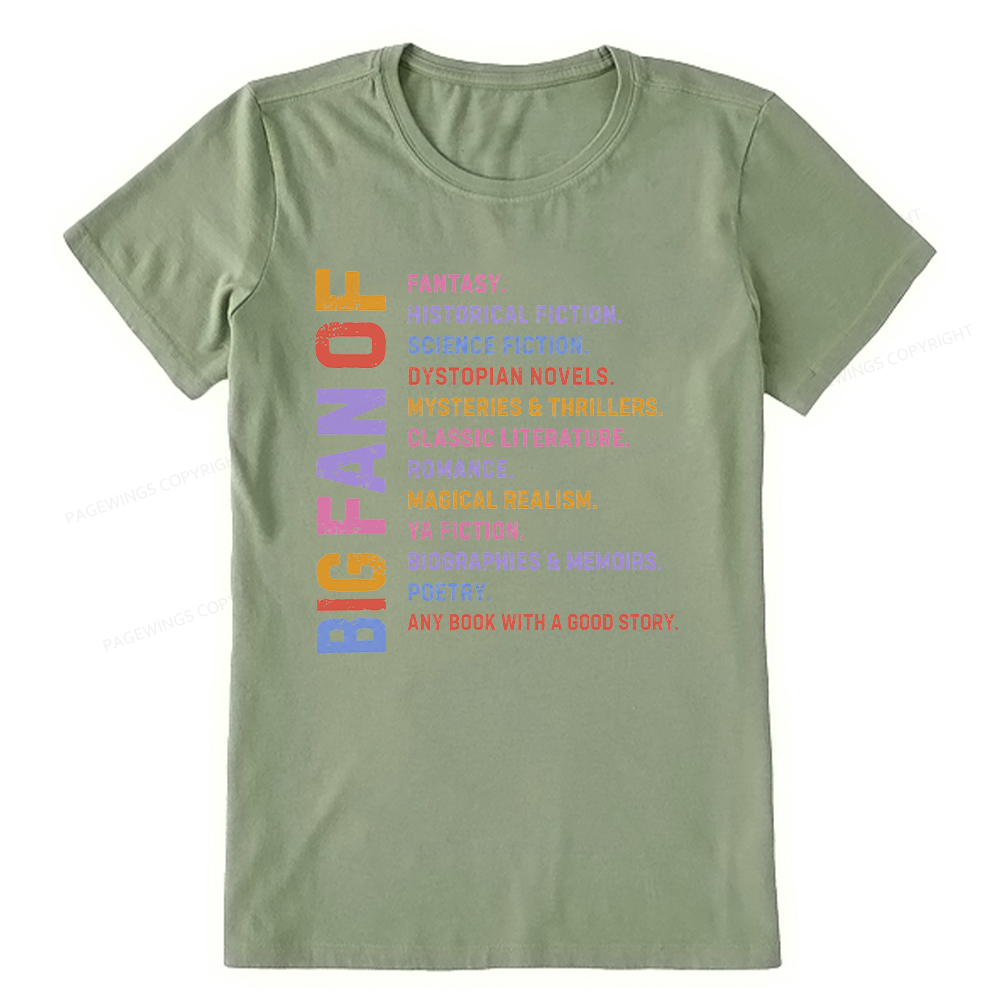 Pagewings Big Fan of Books Unisex Classic T-shirt