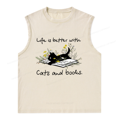 [Copy]Pagewings Public Library Sweatshirt Unisex Washed Tank Top