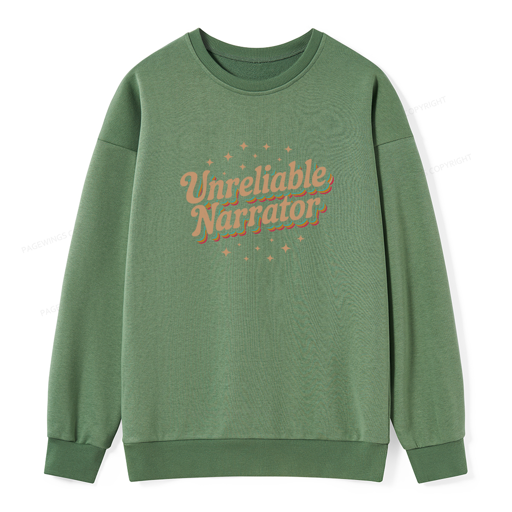 Pagewings Unreliable Narrator Unisex Classic Sweatshirt