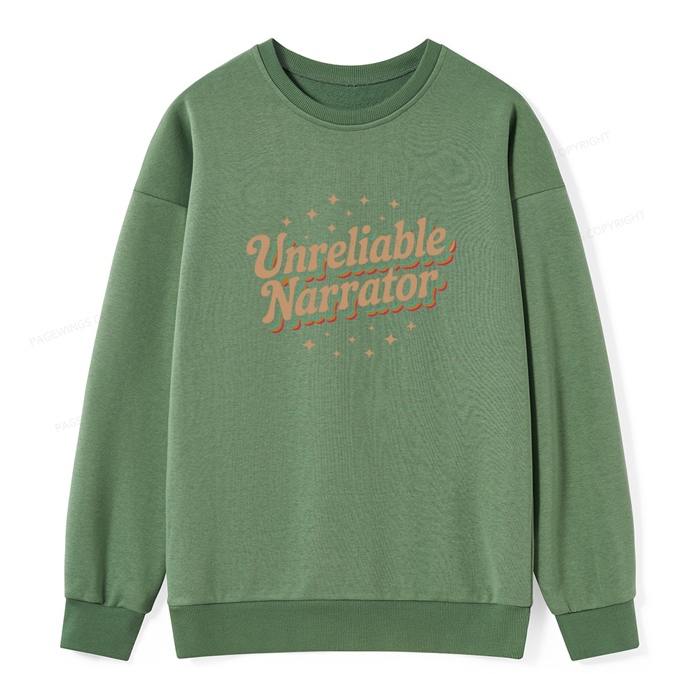 Pagewings Unreliable Narrator Unisex Classic Sweatshirt