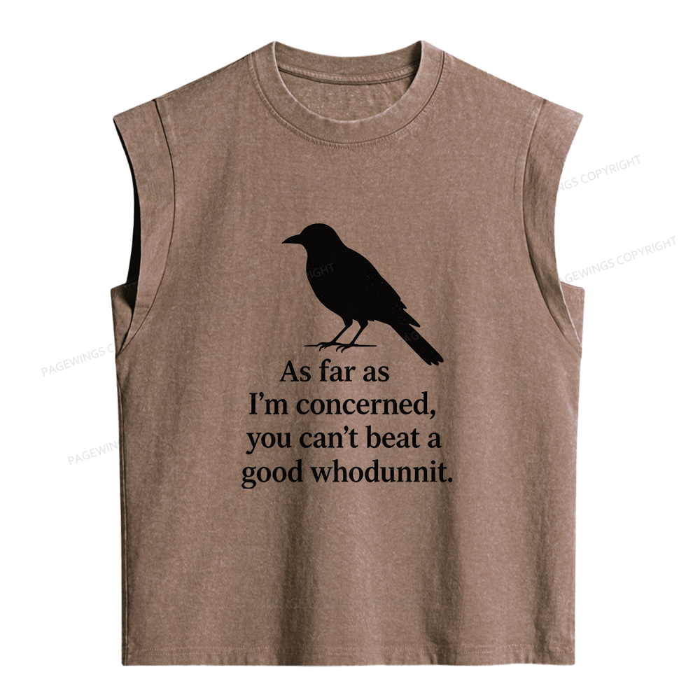 Pagewings Whodunnit Lover Women's Washed Tank Top