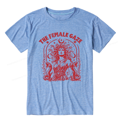 Pagewings Vintage Medusa Feminist Unisex Heather T-Shirt