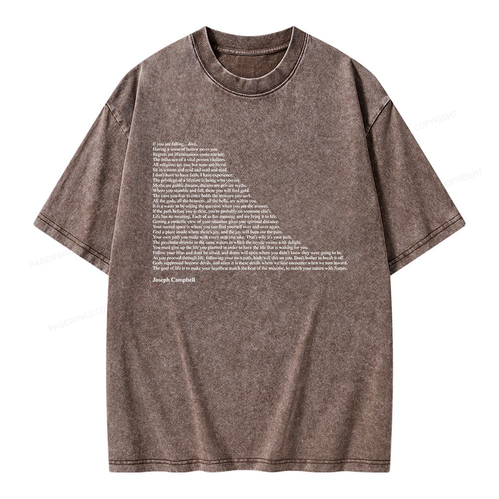 Pagewings Literature Quotes Unisex Washed T-shirt