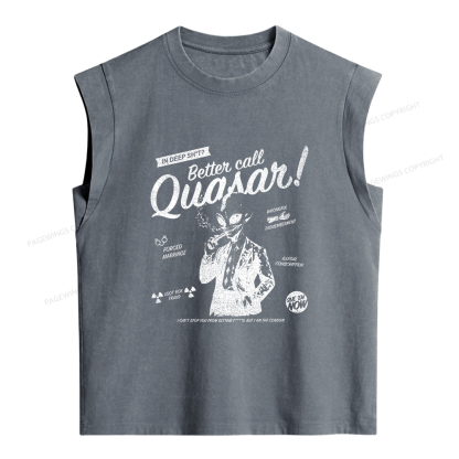 Pagewings Sci Fi Bookish Women's Washed Tank Top
