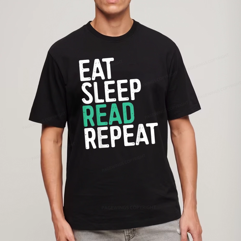 Pagewings Eat Sleep Read Repeat Unisex Classic T-shirt