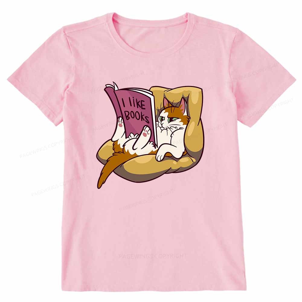 Pagewings A Cat That Likes Reading Books Unisex Classic T-shirt