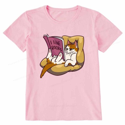 Pagewings A Cat That Likes Reading Books Unisex Classic T-shirt
