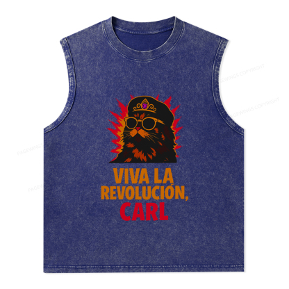 Pagewings Viva La Revolucion Unisex Washed Tank Top