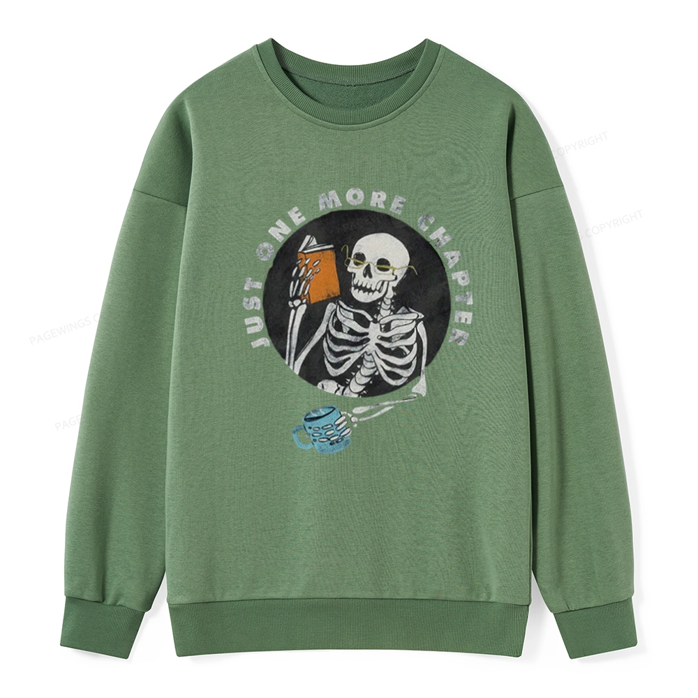 Pagewings Halloween Just One More Chapter Unisex Classic Sweatshirt