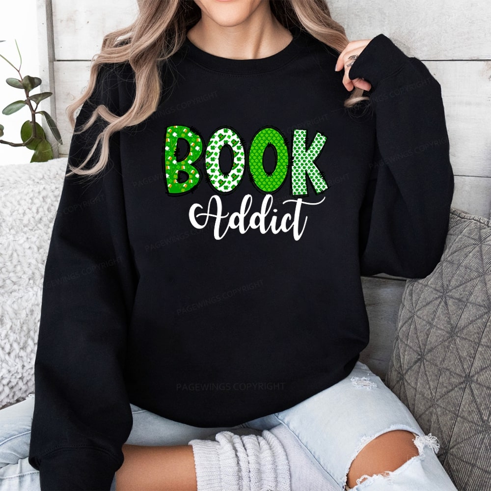 Pagewingsread t Patrick's Day Gift for bookworm,Book Lovers Unisex Classic Sweatshirt