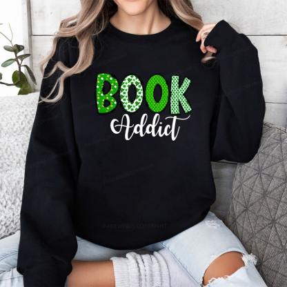 Pagewingsread t Patrick's Day Gift for bookworm,Book Lovers Unisex Classic Sweatshirt