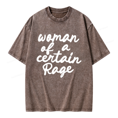 Pagewings Woman of a Certain Rage Unisex Washed T-shirt
