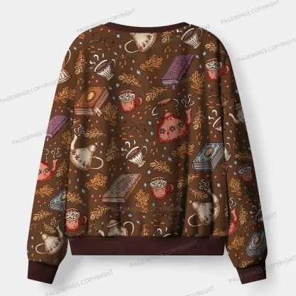 Pagewings Cozy Reading Unisex Flannel Pajama Set