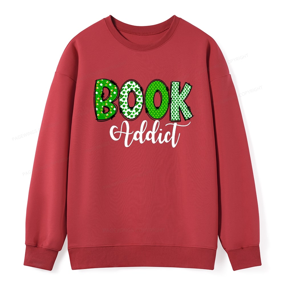 Pagewingsread t Patrick's Day Gift for bookworm,Book Lovers Unisex Classic Sweatshirt