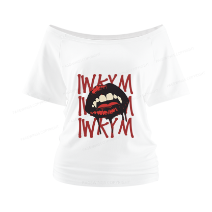 Pagewings Sci Fi Novel Lover Women Off Shoulder T-shirts