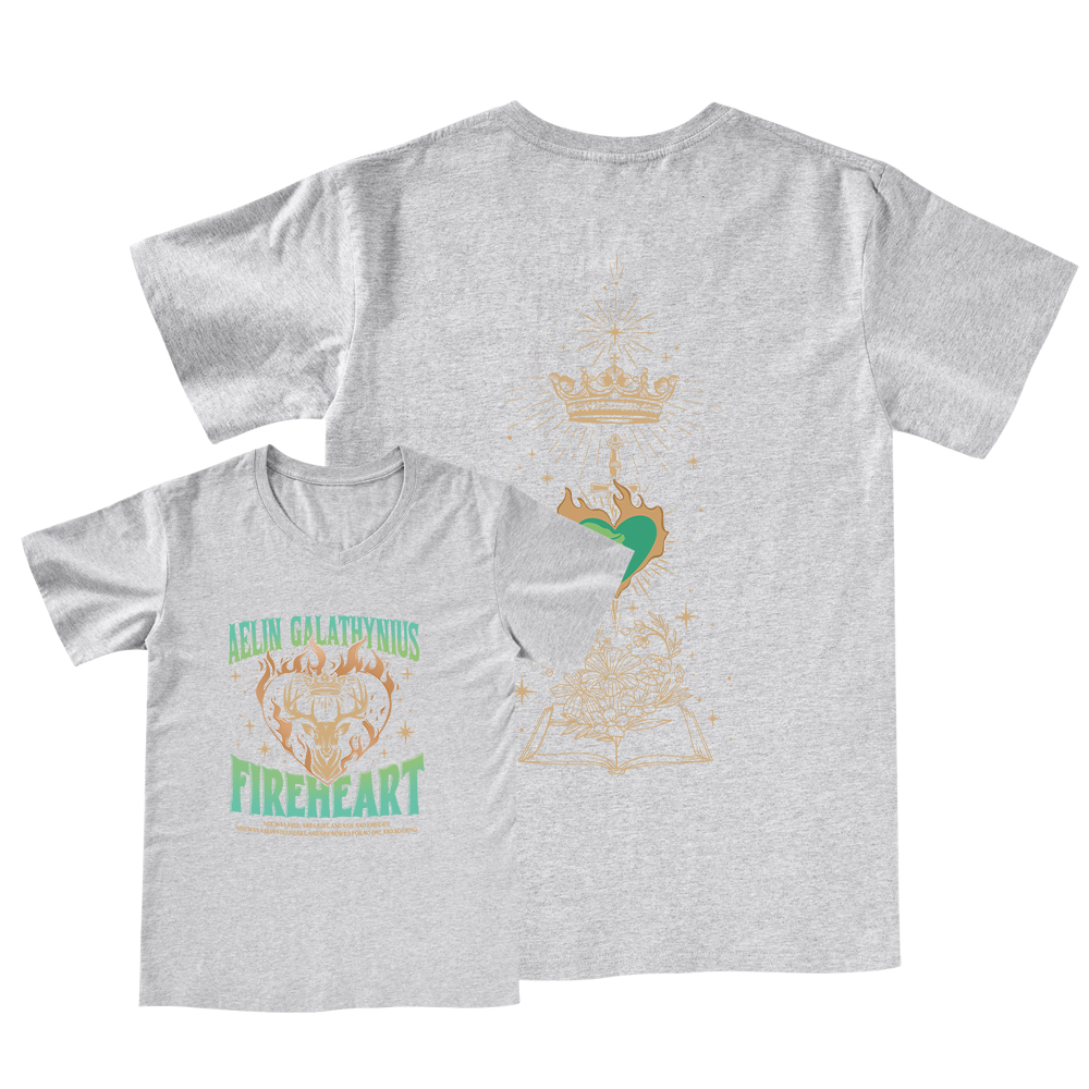 Pagewings Aelin Galathynius Fireheart V-neck T-shirt