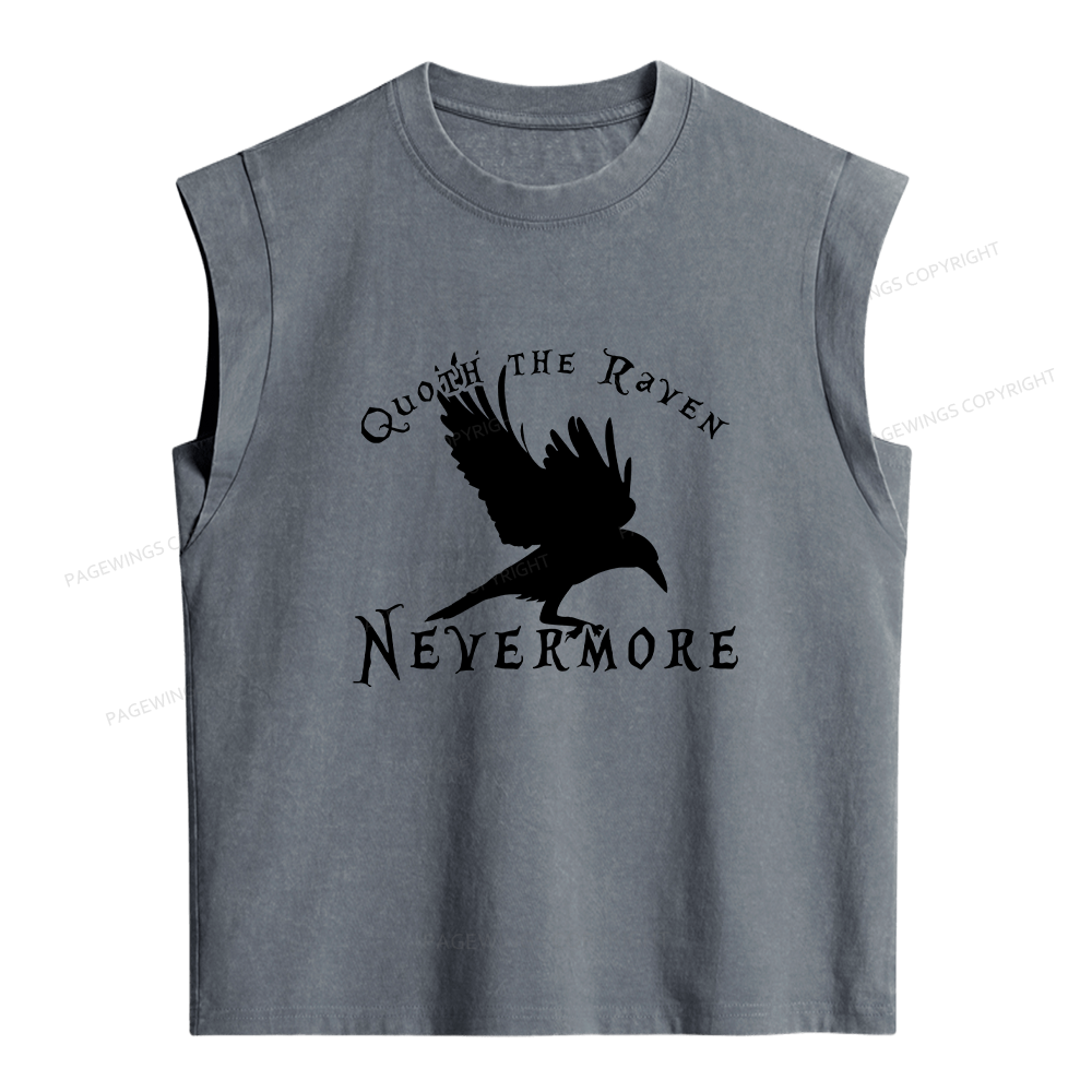 Pagewings Nevermore Women's Washed Tank Top