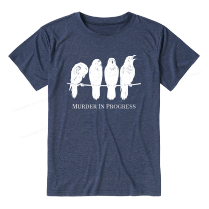 Pagewings Murder In Progress Unisex Heather T-Shirt
