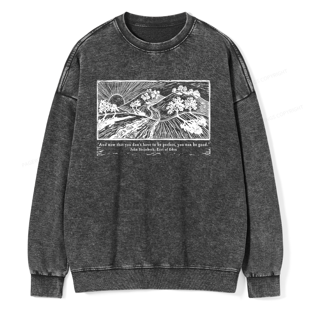 Pagewings Vintage Galley Unisex Washed Sweatshirt
