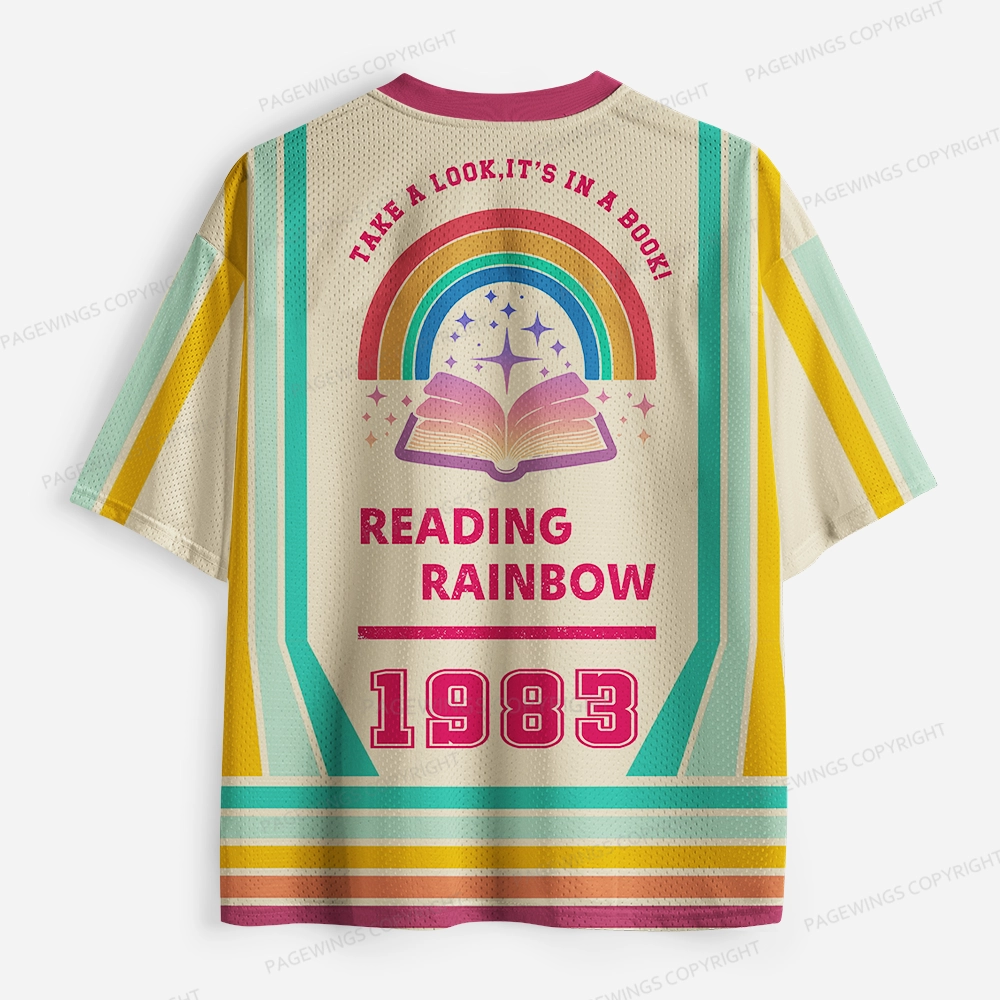 Pagewings Take A Look It's In A Book Unisex Mesh Jersey