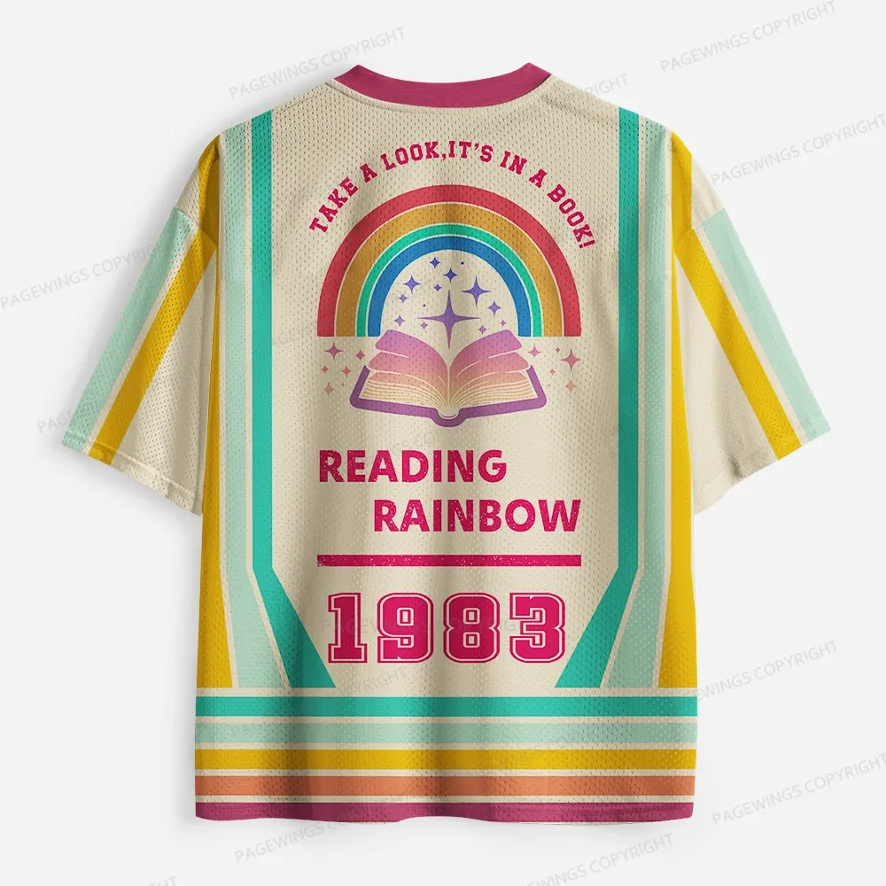 Pagewings Take A Look It's In A Book Unisex Mesh Jersey