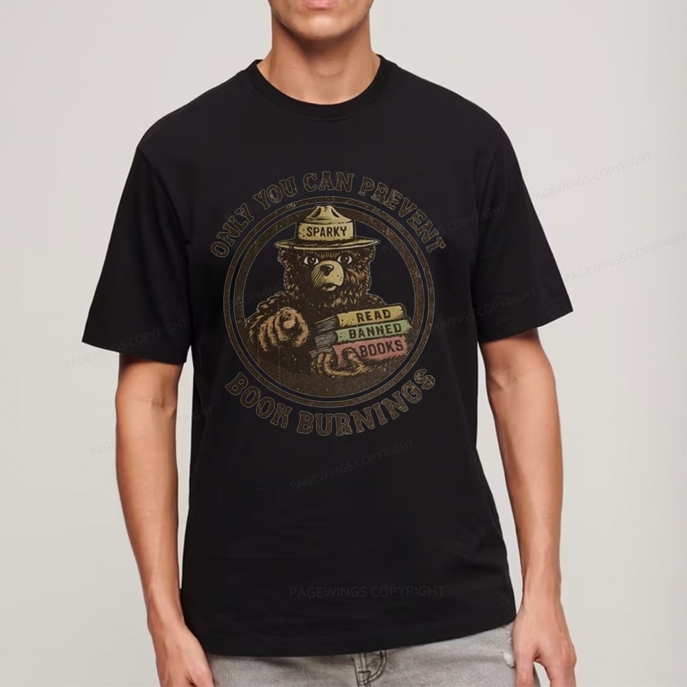 Pagewings Only You Can Prevent Book Burnings Unisex Classic T-shirt