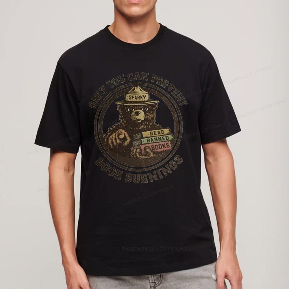 Pagewings Only You Can Prevent Book Burnings Unisex Classic T-shirt