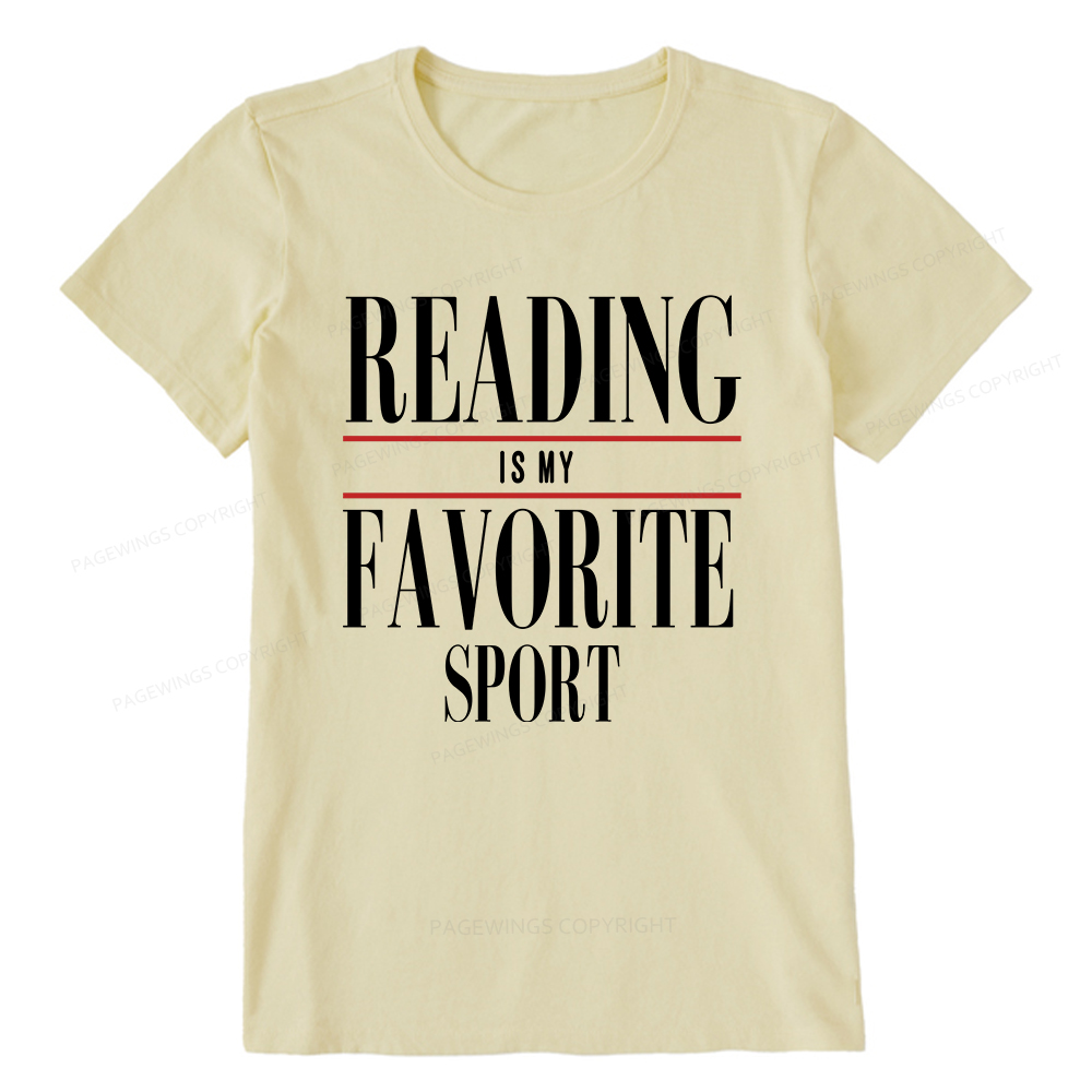 Pagewings Reading Is My Favorite Sport Unisex Classic T-shirt