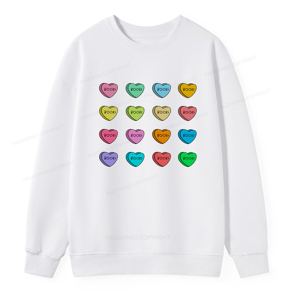 Pagewings Valentine's Day Librarian Unisex Classic Sweatshirt