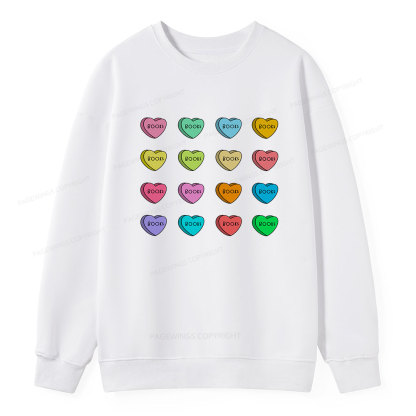 Pagewings Valentine's Day Librarian Unisex Classic Sweatshirt
