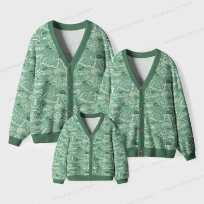 Pagewings Book Lover Unisex Ugly Cardigan Sweaters