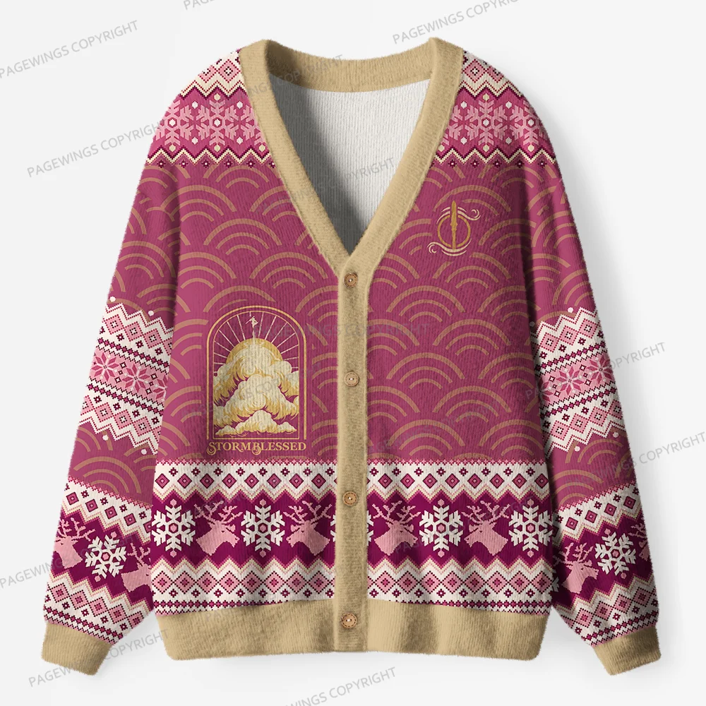 Pagewings Stormblessed Unisex Ugly Cardigan Sweaters