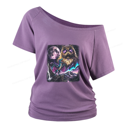Pagewings Sci Fi Books Lover Women Off Shoulder T-shirts